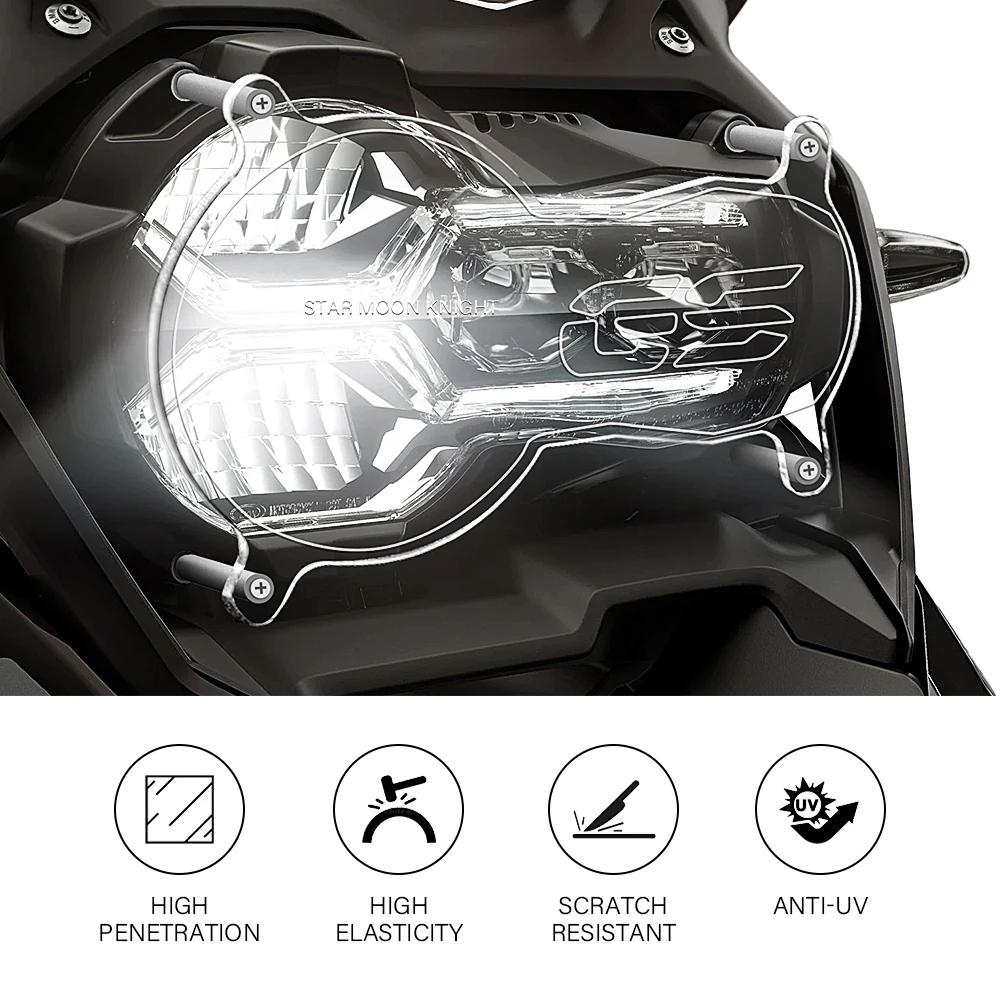 Motorrad Acryl Scheinwerfer Schutz Licht Abdeckung Schutz Für BMW – Bild 2