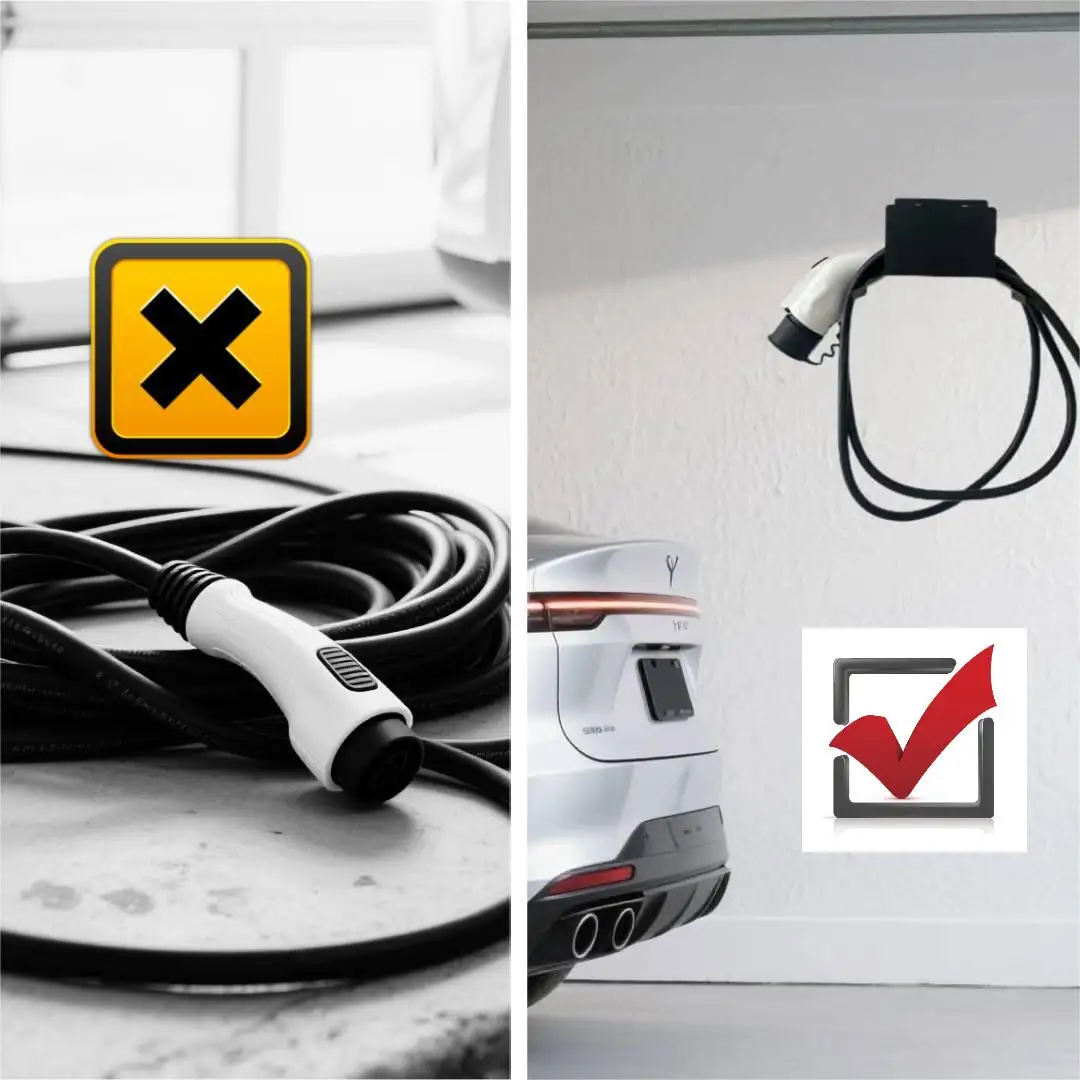 Universeller Kabelhaken für EV-Ladegeräte, Wandhalterung mit breitem – Bild 5