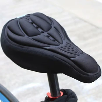 3D-Fahrradsattel: Weicher Sitzbezug, Komfortabler Schaumstoffsitz, Fahrradsattelkissen für Fahrradzubehör