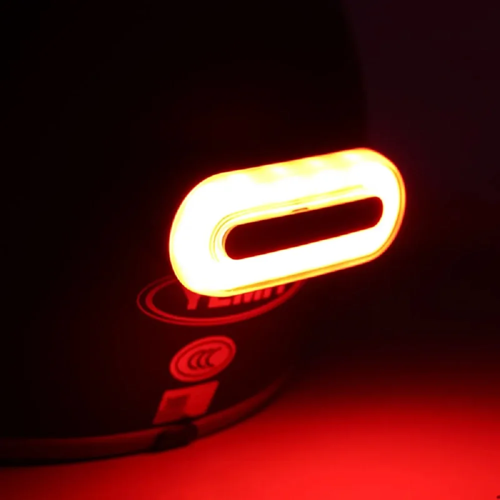 16 Lampe Perlen Fahrrad Helm Led Licht Wiederaufladbare Sicherheit – Bild 5