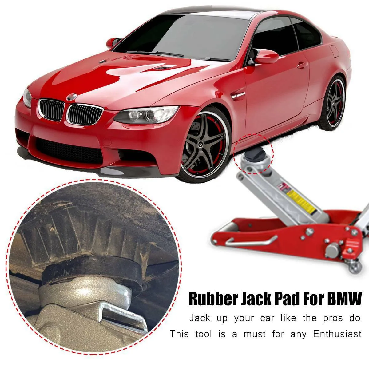 Universal Gummi Auto Lift Jacking Pad Lift Schutz Adapter FÜR BMW E46 – Bild 5