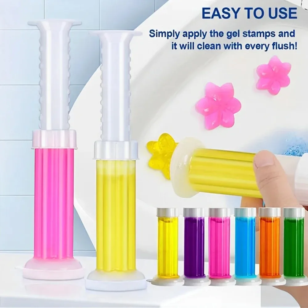 Blumenförmiges Toilettenreiniger-Gel, Toiletten-Deodorant-Gel – Bild 2