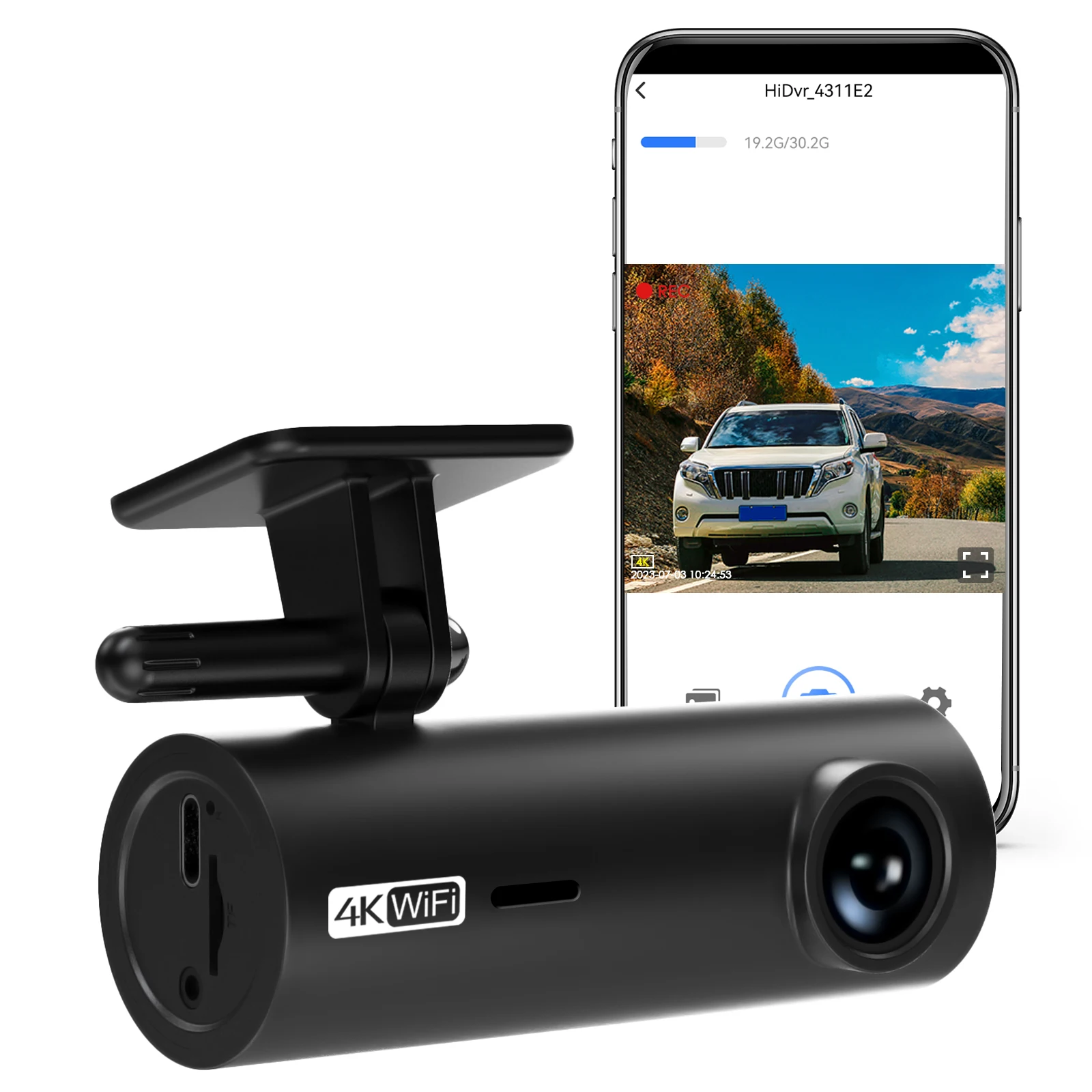 3840*2160P Auto Dvr Dashcam 4K Dash Cam Für Autos Stick Video Recorder – Bild 2
