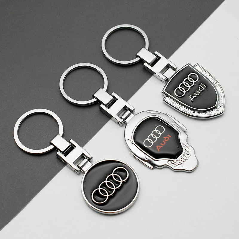 3D Metall Auto-Styling Abzeichen Schlüsselanhänger Leder Geflochten – Bild 4