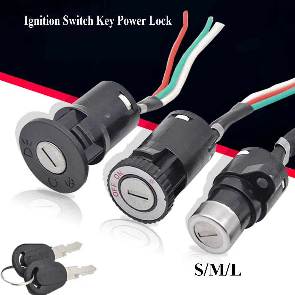 Zündung Schalter E-Bike Key Power Lock Universal Elektrische Fahrrad Schalter Key Power Lock für Elektrische
