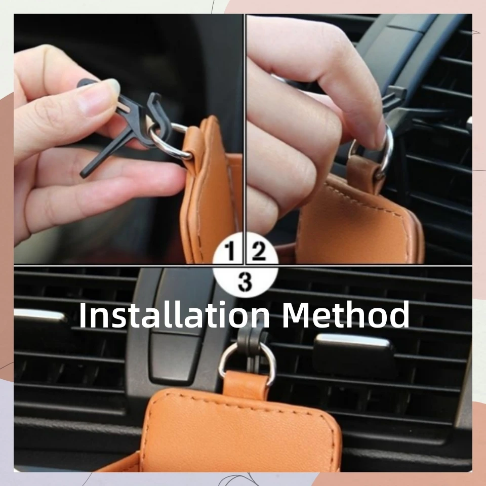 Auto-Aufbewahrungstasche für Lüftungsschlitze, Tasche für Handy – Bild 6