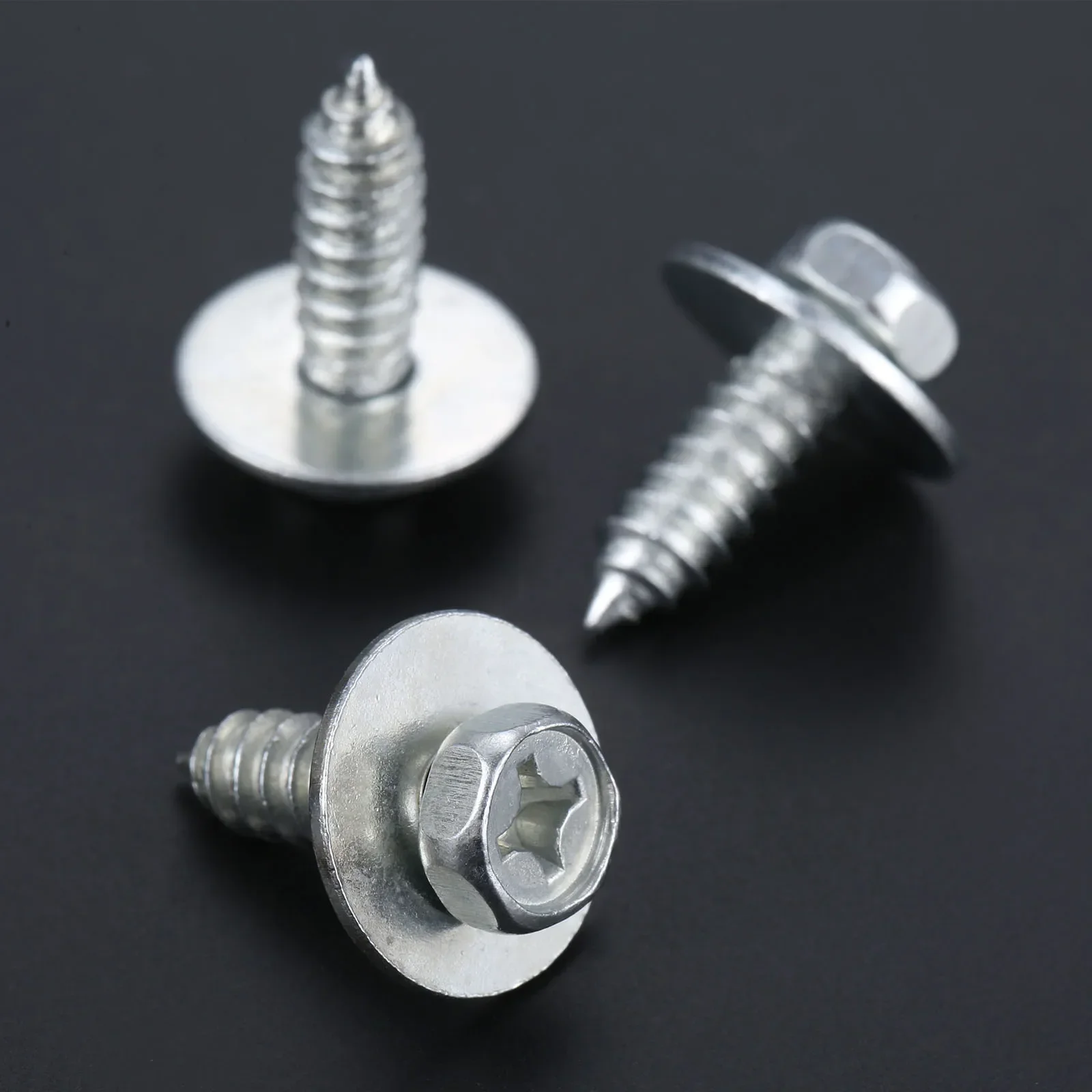 Silber Metall Nieten Auto Körper Schraube Innen Tür Trim (20 Stück) – Bild 4