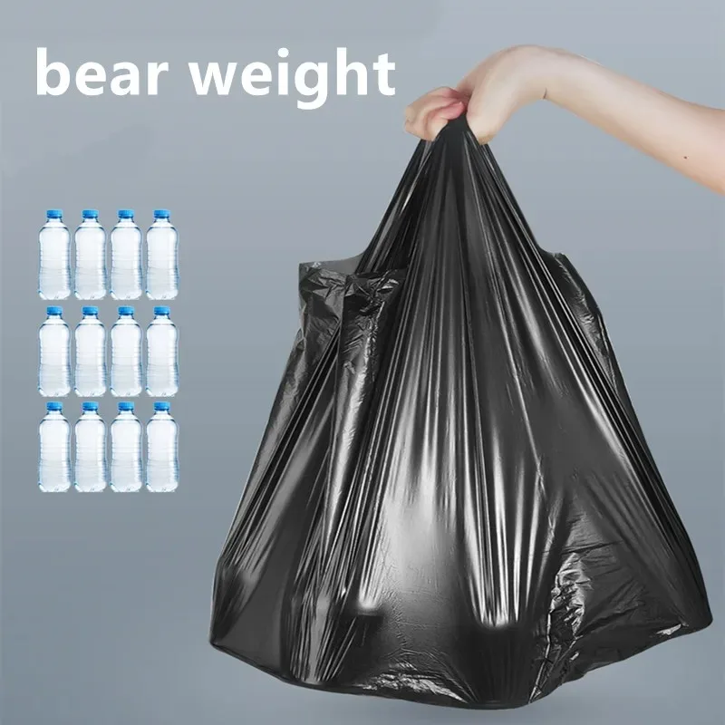 Schwarze Weste Plastiktüte Küche Wohnzimmer Saubere Müll (100 Stück) – Bild 5