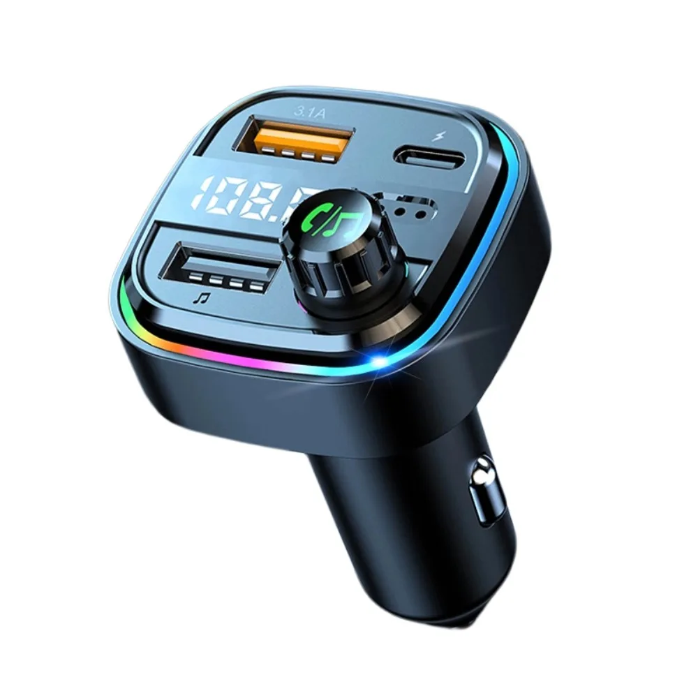 Auto FM-Transmitter Bluetooth Wireless Adapter Freisprechfunktion USB-Ladegerät Audio-Empfänger