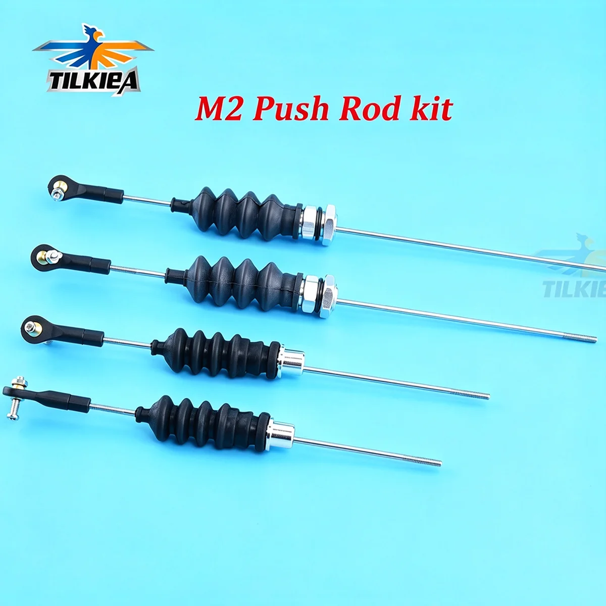 RC Modell Boot Schubstange Kit Enthalten M2 Stange Ende + Gummi Faltenbalg Radio Box Dichtungen + M2 Zugstange
