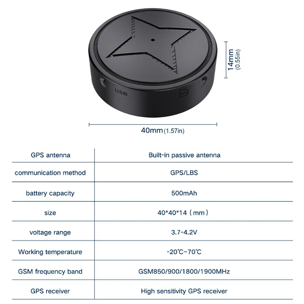 Auto Tracking Gerät GSM GPS Tragbare Stellungs Anti-diebstahl Mini GPS – Bild 6