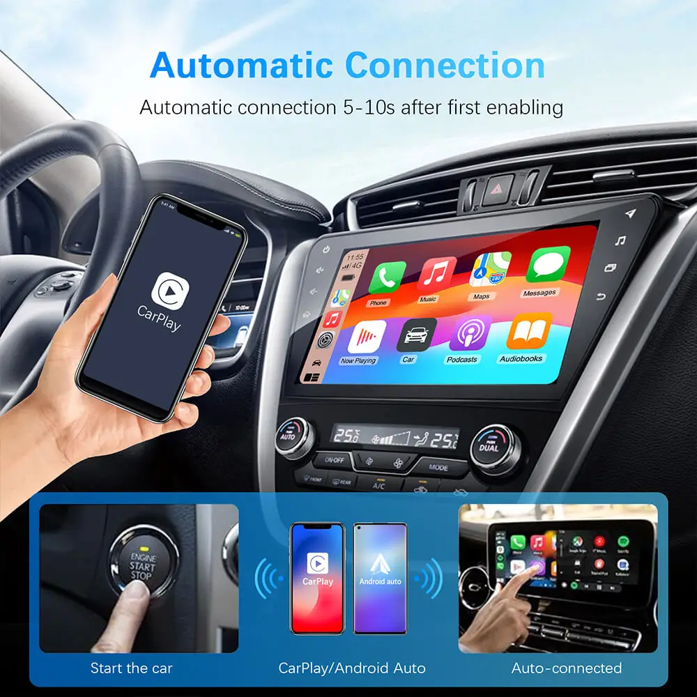 2in1 verkabelt mit kabellosem CarPlay-Android-Auto-Adapter – Bild 5