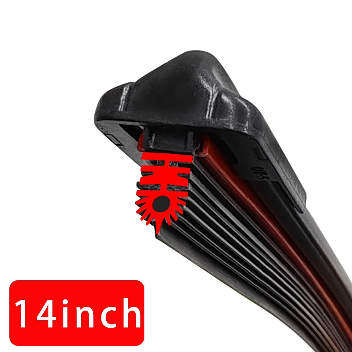 Auto Frontscheibenwischerblatt 11 Schicht Gummistreifen Wischerblatt J/U-förmiges Wischerblatt