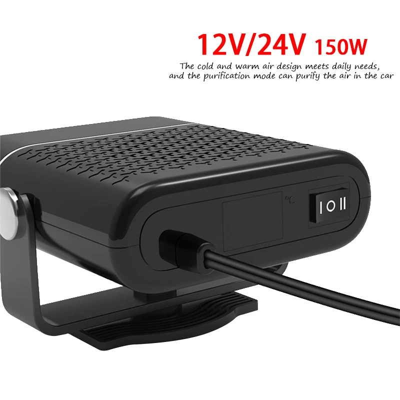 Tragbarer 360-Grad 12V/24V Auto-Heizlüfter Elektrisches Kühl – Bild 4