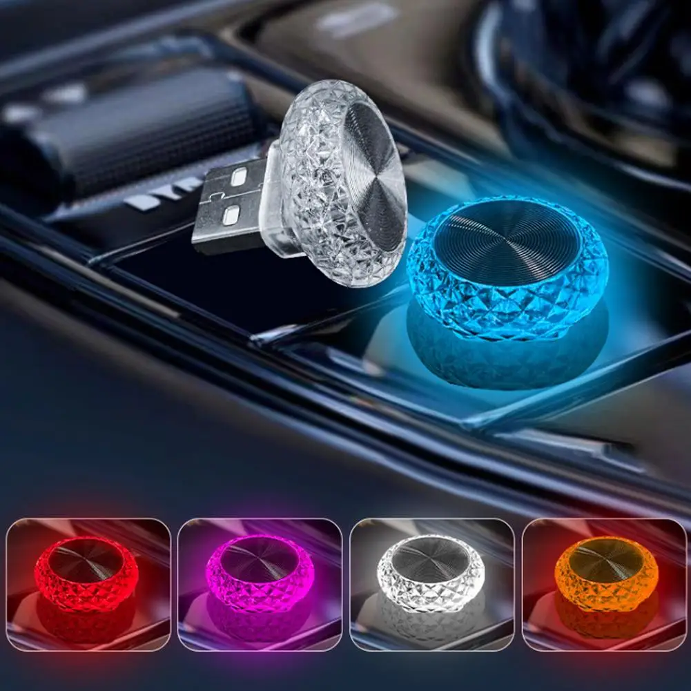 Auto USB Umgebungs lichter tragbare Mini LED Atmosphäre Lampen Innen dekorative Lichter für Auto und Computer