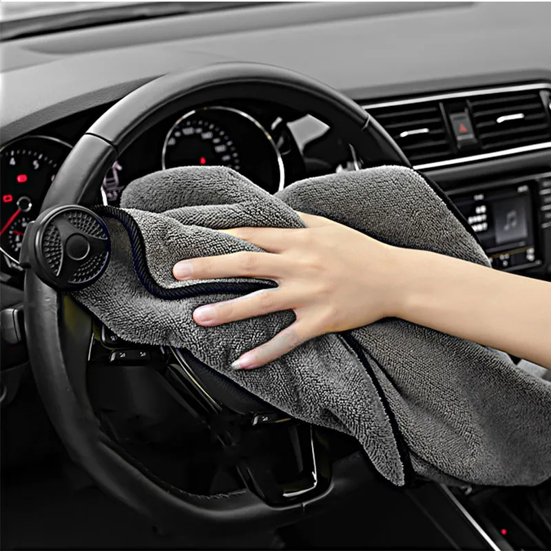 Mikrofaser-Autowaschtuch, 100 x 40 cm, 75 x 35 cm, super saugfähiges – Bild 3