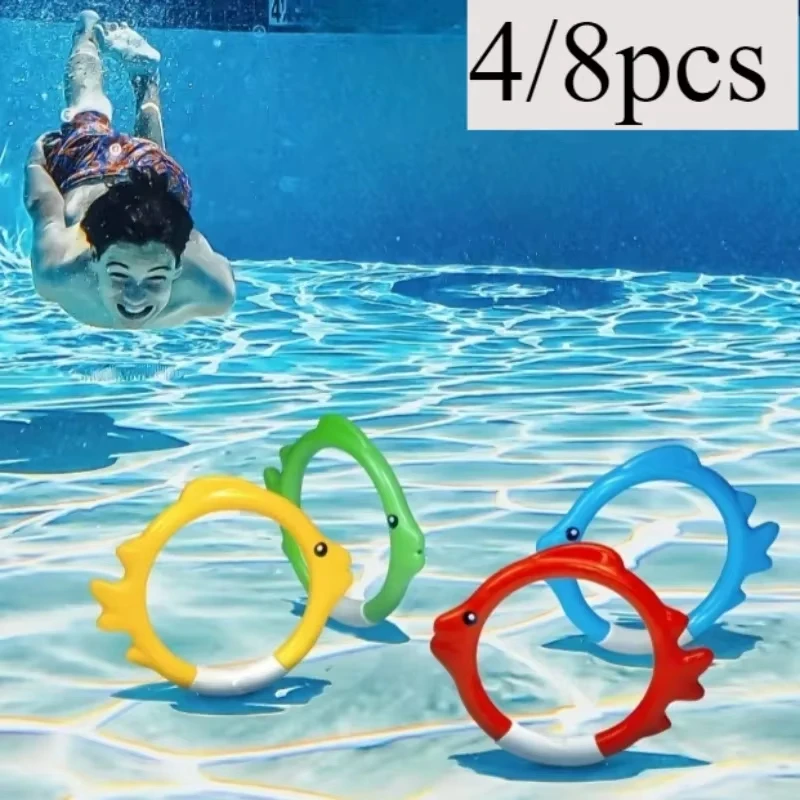 Unterwasser-Schwimmtrainingsset mit fischförmigen (4 Stück) – Bild 2