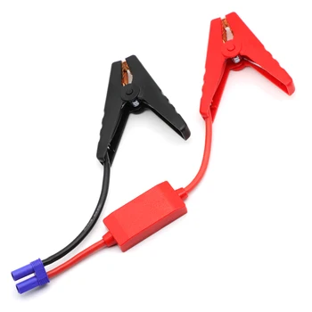 Starthilfekabel mit Klemmen, Booster-Kabel mit EC5-Stecker und Verpolungsschutzmodul für Auto-Starthilfe