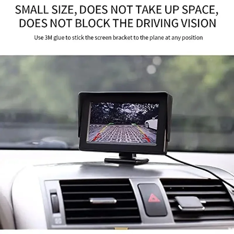4,3-Zoll-Auto-Display, einfach zu installieren, hochauflösendes – Bild 3