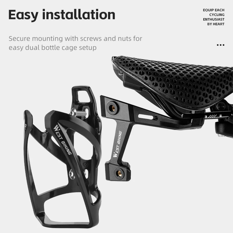 WEST RADFAHREN Fahrrad Wasser Flasche Käfig Sattel Extender Wasser – Bild 2