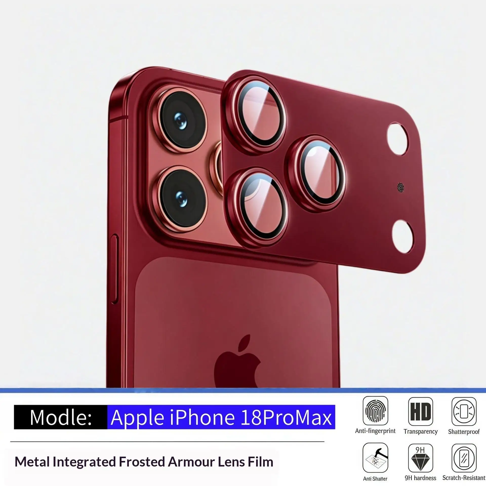 Aomor Linsenschutz für iPhone 18 17 Pro Max, starke Haftung (2 Stück) – Bild 5