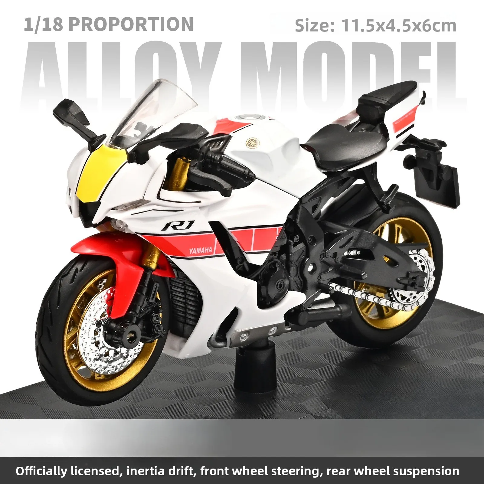 1:18 Hayabusa R1 GSX1000R CBR 1000RR Motorrad Modell Spielzeug – Bild 2