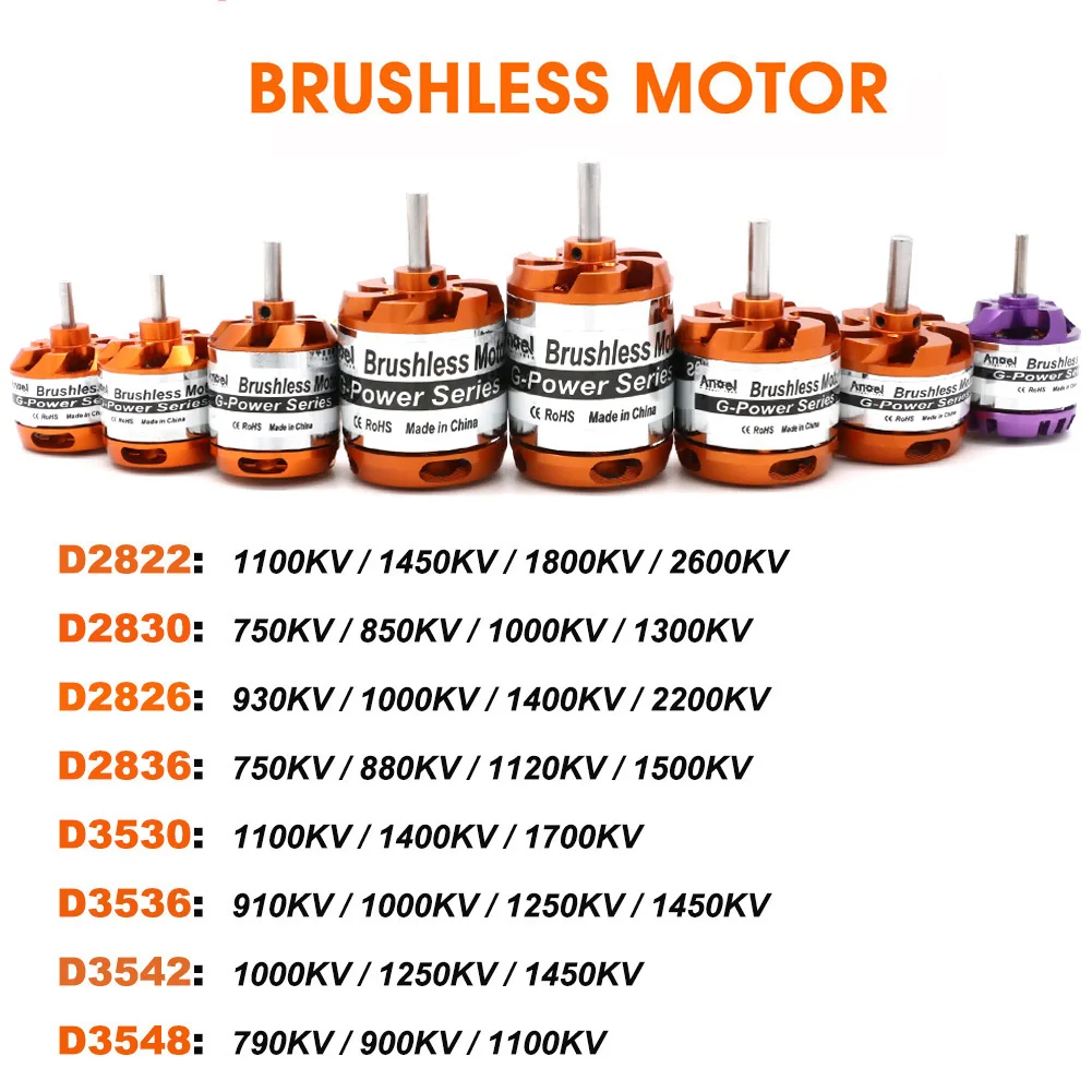 Bürstenlosen Motor 2-3/4/5S D2830 D2822 D2826 D2836 D3530 D3548 D3542 D3536 Für RC mini Multicopters Flugzeug