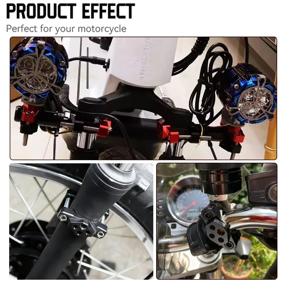 22-32mm Motorrad-Lenkerhalterung Klemmhalterung für LED-Scheinwerfer – Bild 6