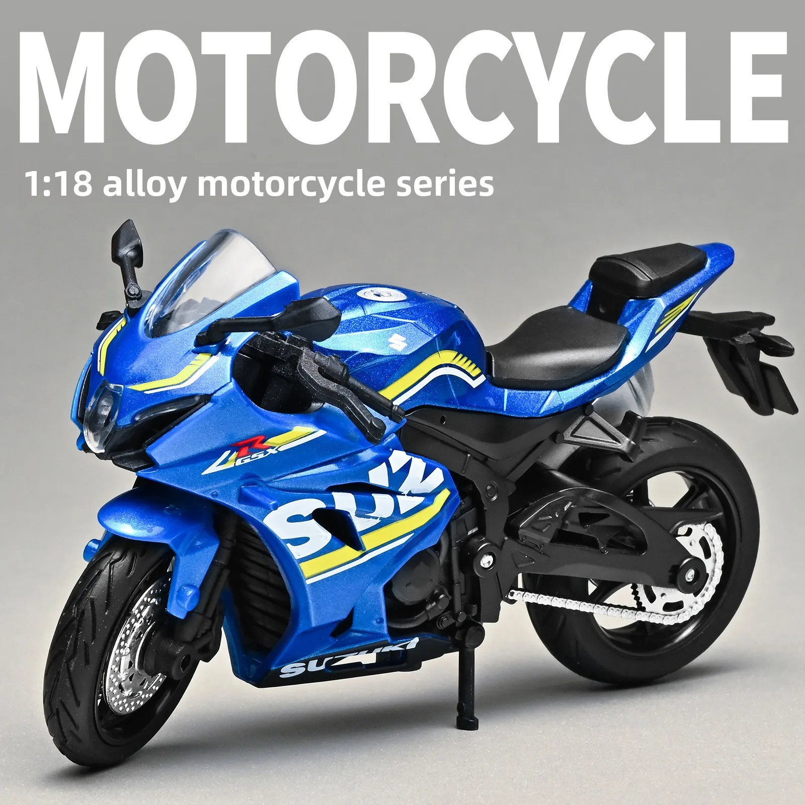 1:18 Hayabusa R1 GSX1000R CBR 1000RR Motorrad Modell Spielzeug – Bild 4