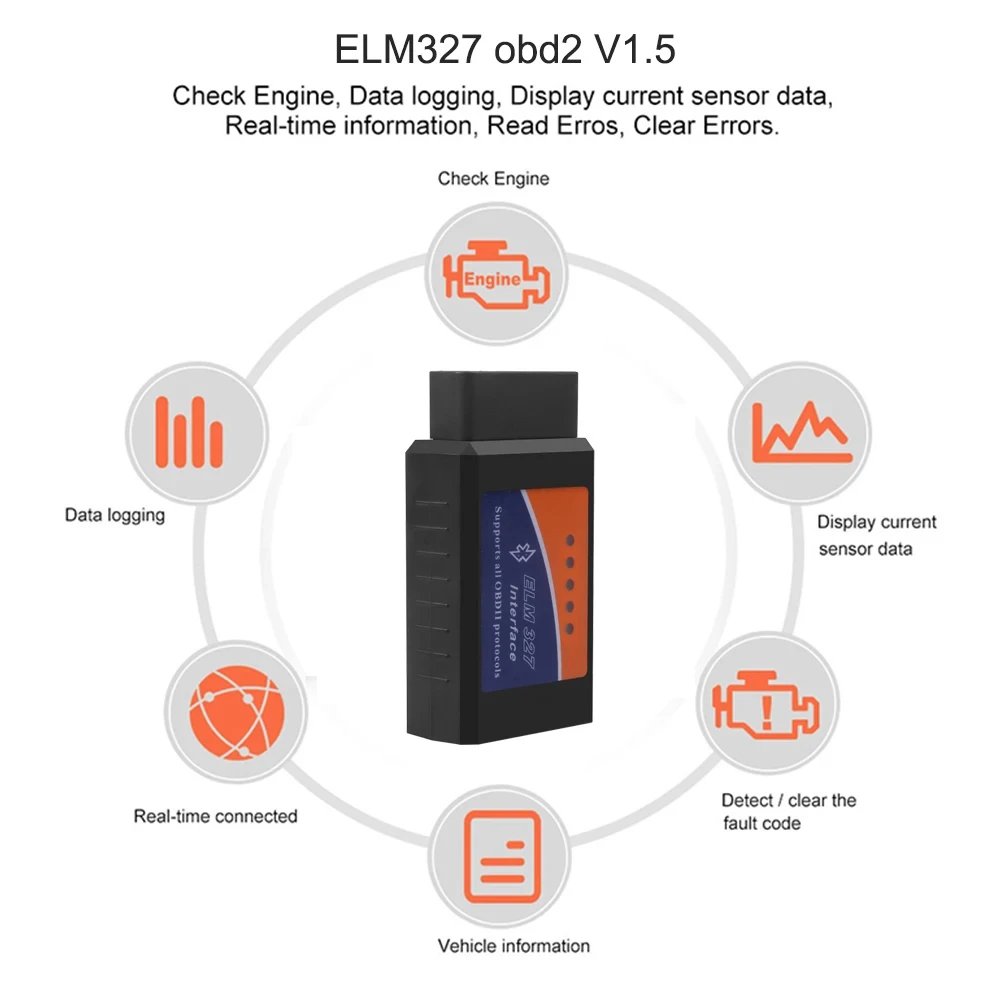 ELM327 V1.5/2.1 OBD2 Scanner TR6260S1 Bluetooth ELM 327 OBD Auto – Bild 6