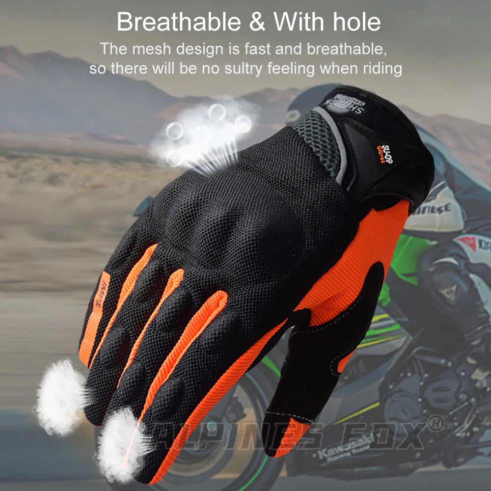 Suomy Motorradhandschuhe Touchscreen Atmungsaktive Guantes Moto – Bild 5