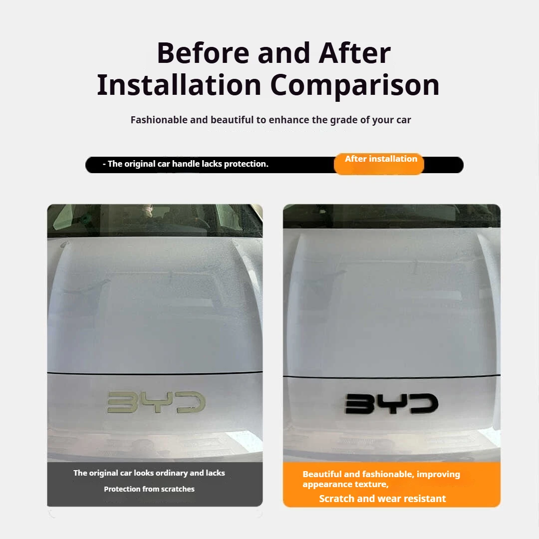 BYD Sealion 7 EV Auto Schwarz Front Emblem Black Warrior Hinten – Bild 3