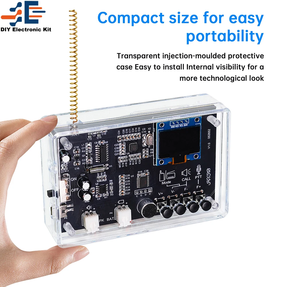 Interphone Radio Elektronische DIY Kit Wireless Intercom FM Radio – Bild 3