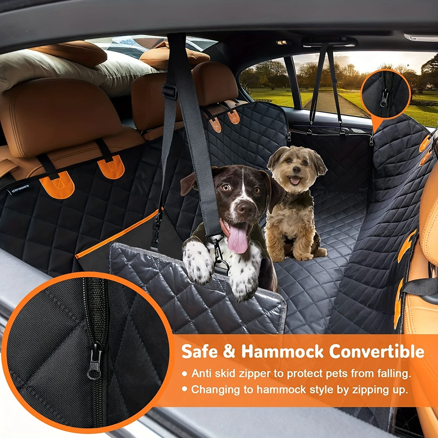 Hunde-Autositzbezug für Haustiere, Sitzbezug für Hängematte, 600D – Bild 4