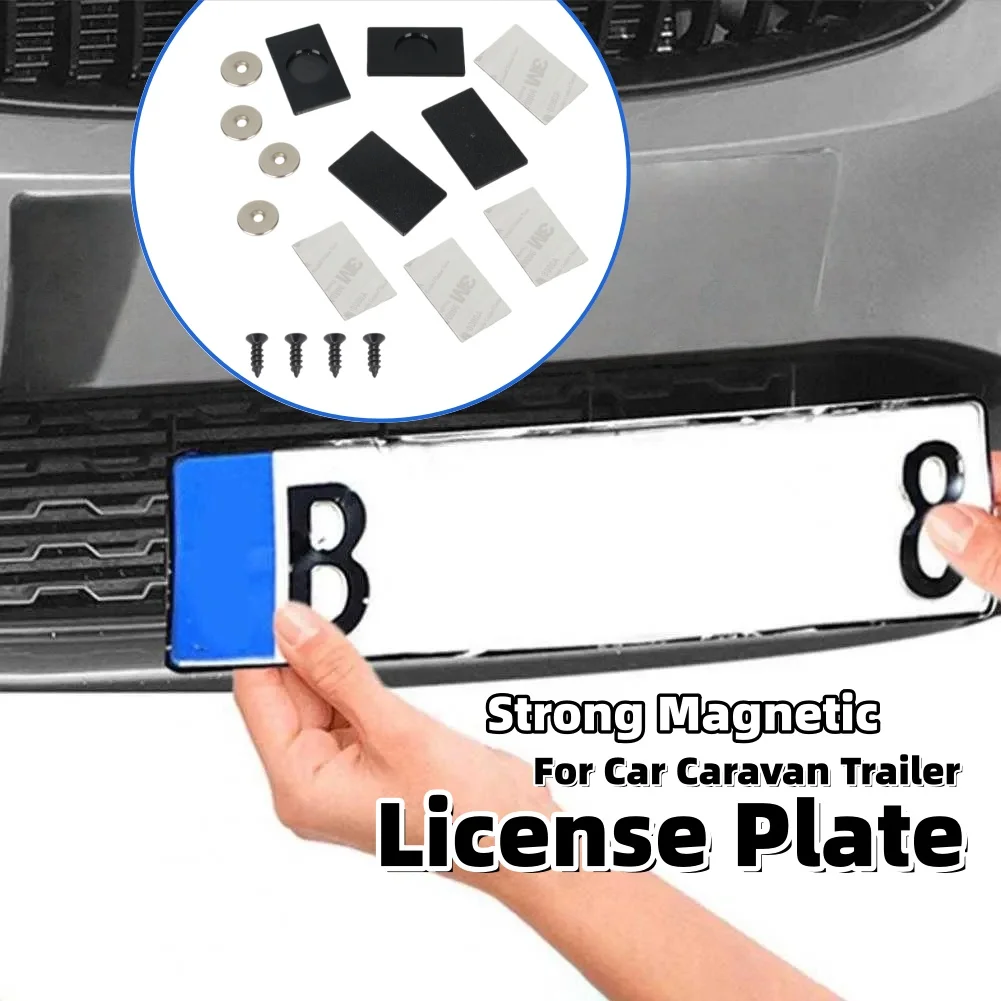 Starke Magnetische Kennzeichen Halter Universal Auto (4 Stück) – Bild 6