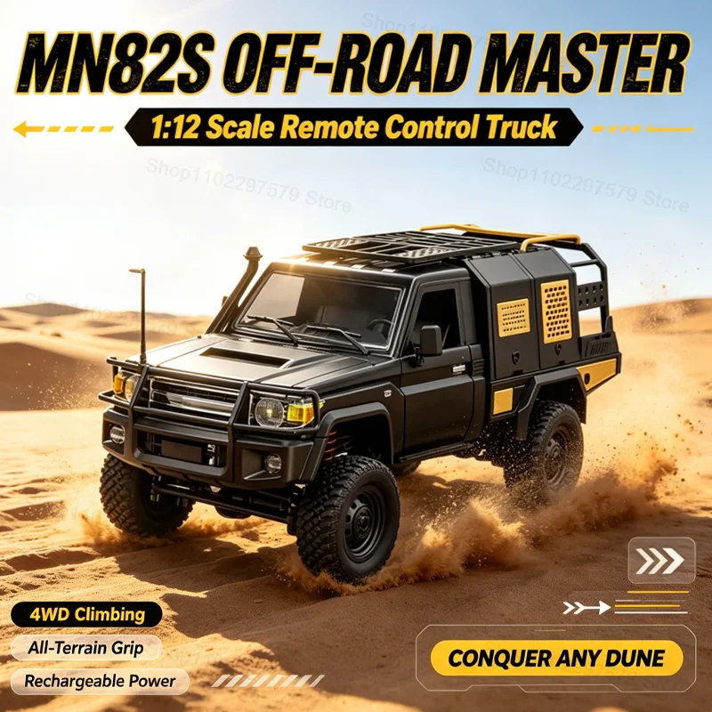 1:12 MN Modell MN82S RC Offroad-Truck 2.4G RTR-Version 4WD All-Terrain Ferngesteuertes Crawler-Auto
