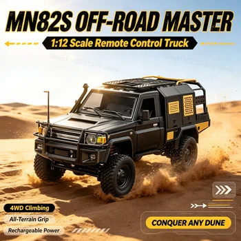 1:12 MN Modell MN82S RC Offroad-Truck 2.4G RTR-Version 4WD All-Terrain Ferngesteuertes Crawler-Auto