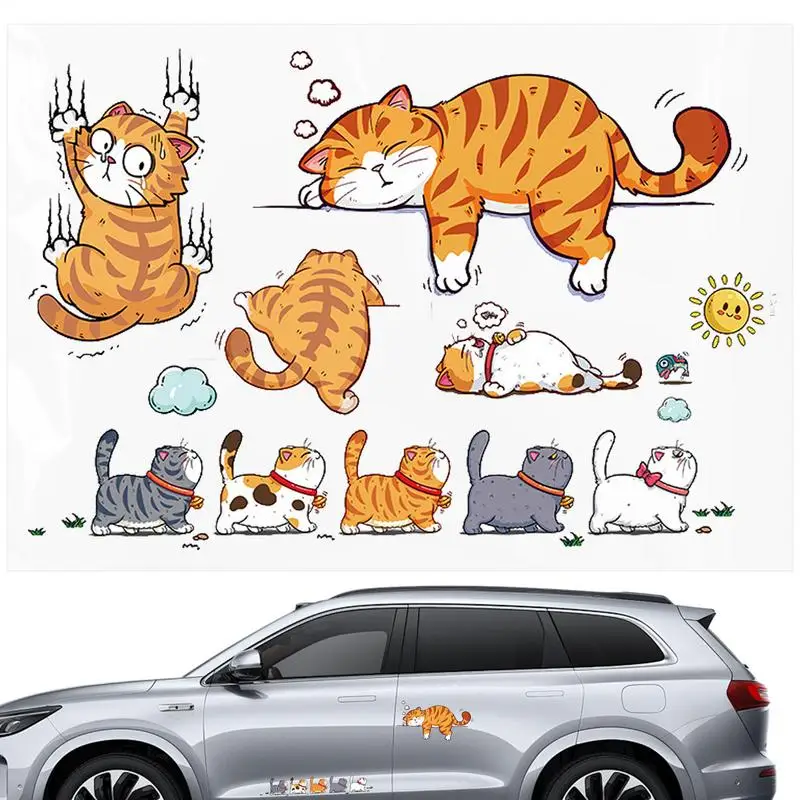 Lustige Auto Aufkleber Katze Klettern Haustier Tier Styling Aufkleber – Bild 3
