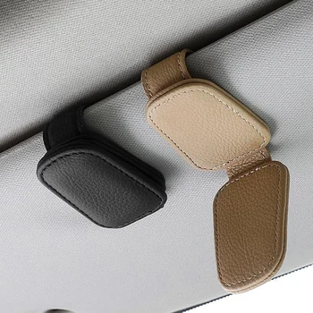 Universal Auto Sonnenbrille Clip Karte Ticket Halter Stehen Verschluss Stift Fall Brillen Sonnenblende Auto