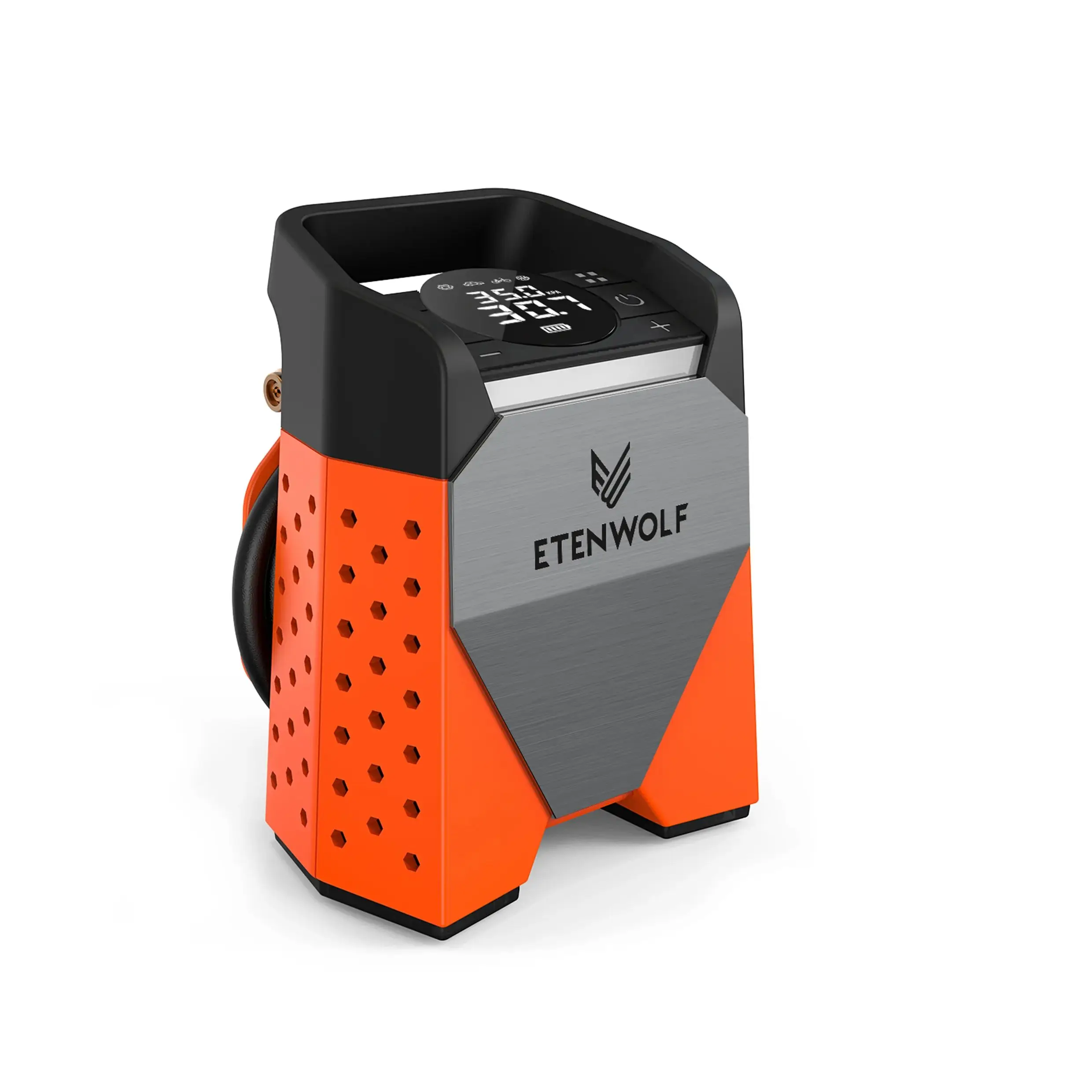 ETENWOLF ZEPHYR S3 Tragbarer Reifenfüller, 100 % Arbeitszyklus, 160 PSI, Auto-Luftkompressor, 7800 mAh