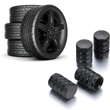 Universal Auto Rad Reifen Ventil Stem Caps Staub Abdeckungen Aluminium Reifen Rad Stem Luft Ventil (4 Stück)