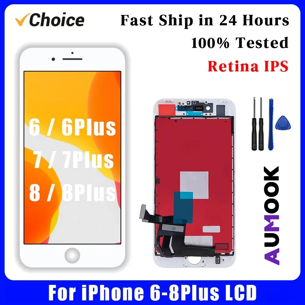 AAA+ OEM LCD Für iPhone 6 6s 7Plus 8Plus LCD Touch Screen Digiziter Montage Für iPhone 6Plus 6sPlus 7 8