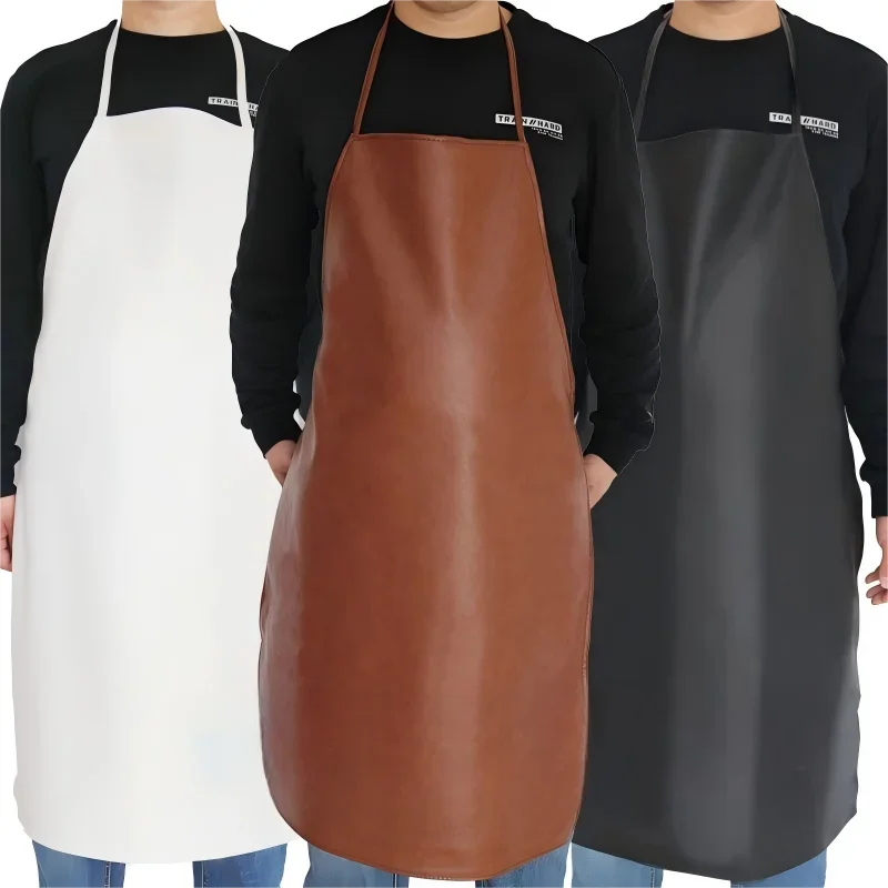 97×65CM Leder-Schweißschürze aus Polyurethan, Schweißer-Ausrüstung – Bild 5