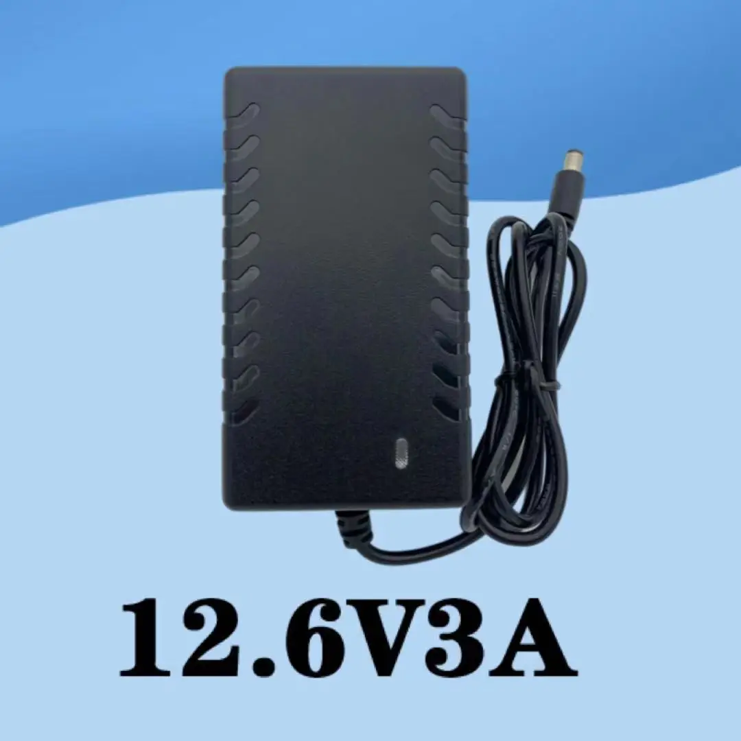 12,6 V 3 A Lithium-Batterie-Ladegerät, 3er-Serie, Lithium-Batterie, 12 V DC-Batterie-Ladegerät 5,5 x 2,5 mm