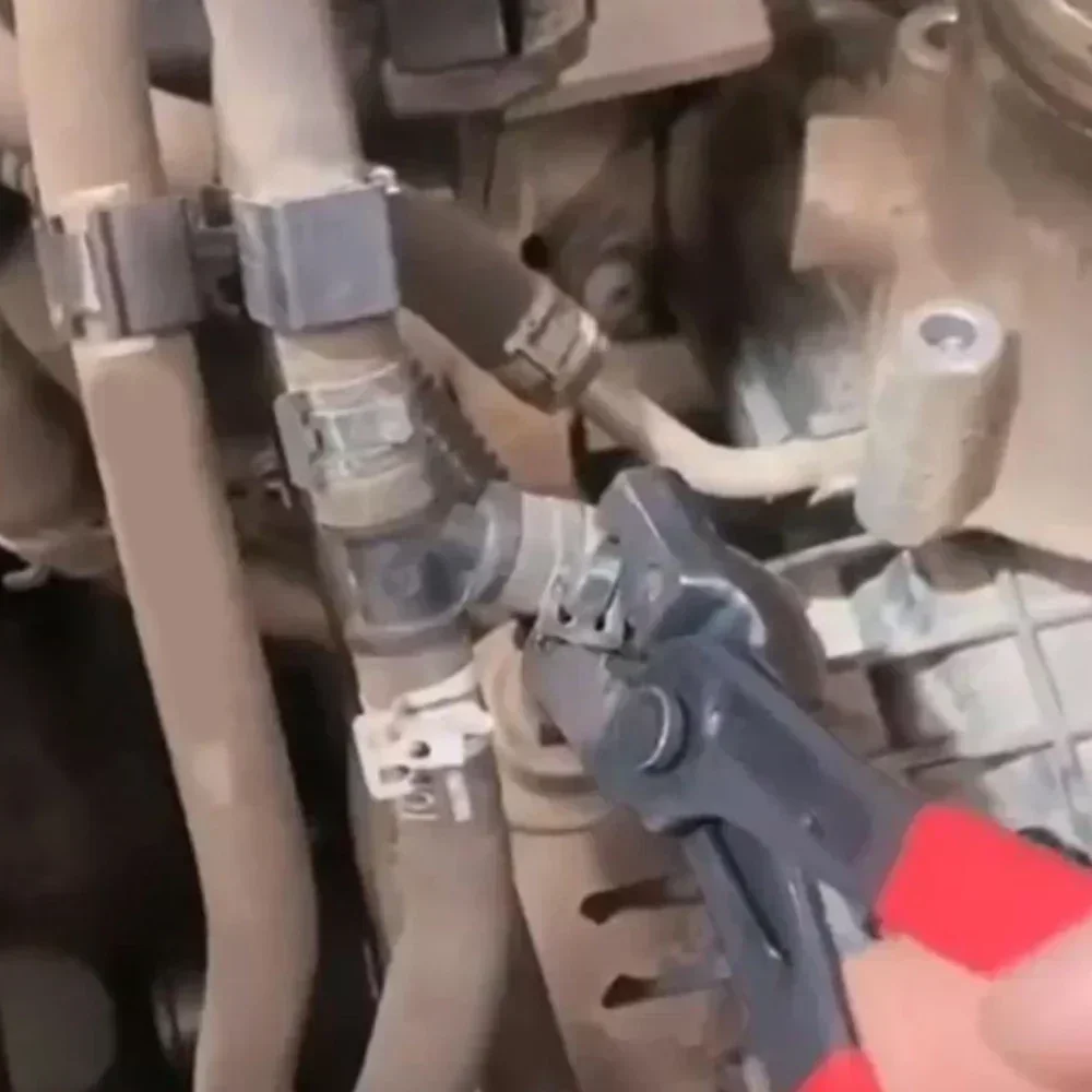 Auto Öl Schlauch Crimpen Zange Reparatur Werkzeuge Sattel Schraubstock – Bild 2