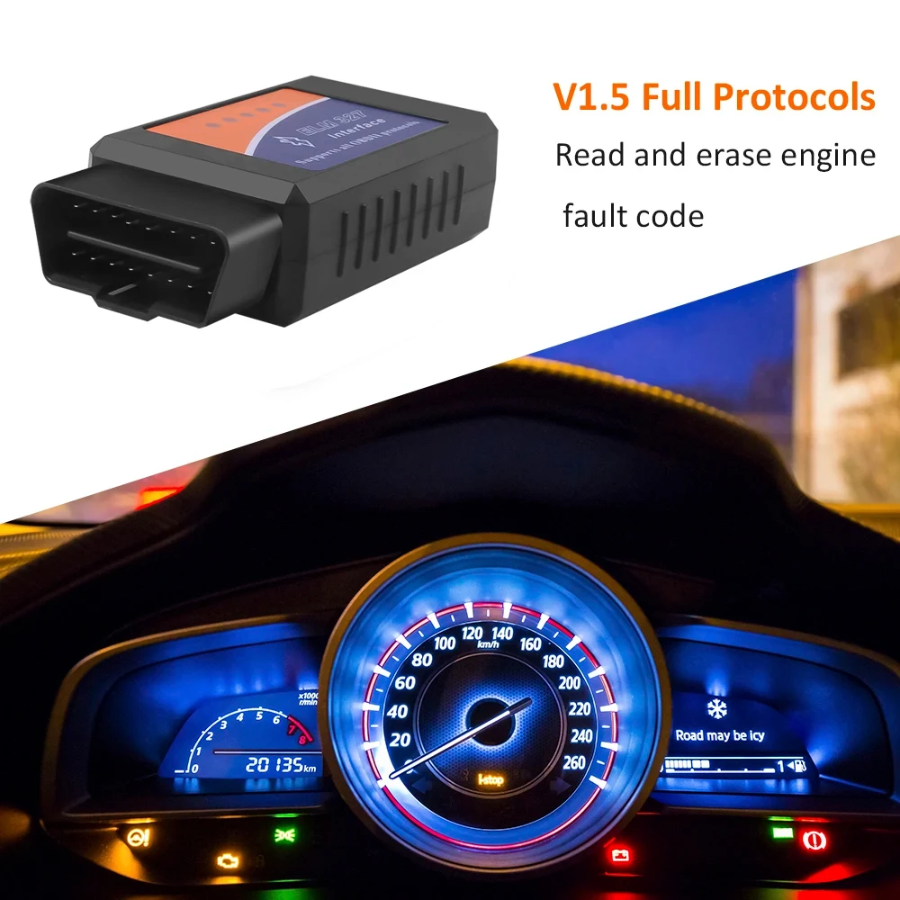 ELM327 V1.5/2.1 OBD2 Scanner TR6260S1 Bluetooth ELM 327 OBD Auto – Bild 5