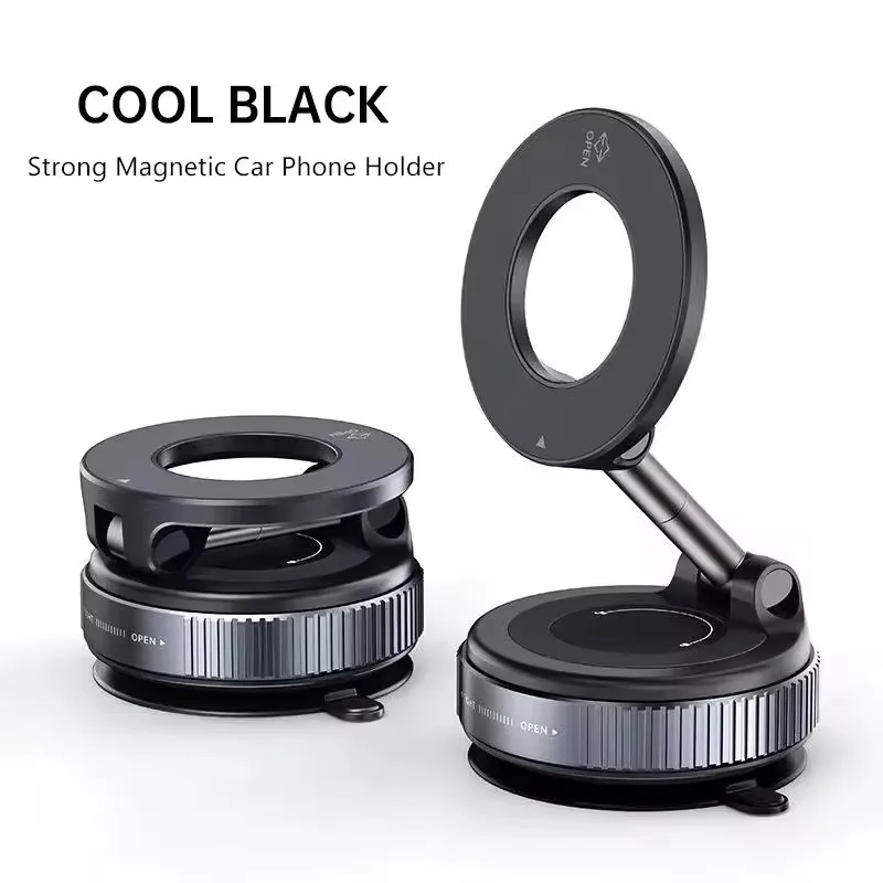 Magnetische Handyhalterung mit starkem Vakuum-Saugfuss, 360° drehbar
