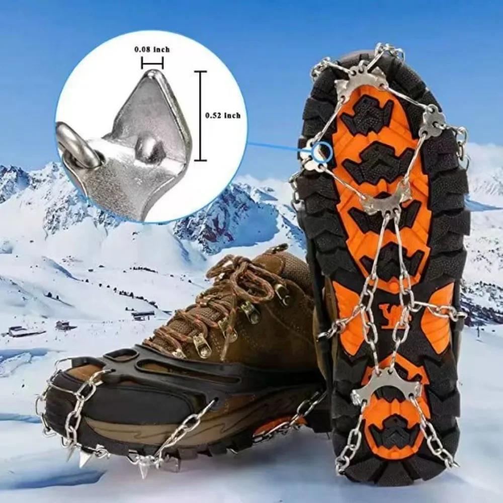 Outdoor Winter Wandern Klettern Schnee Spikes Steigeisen Stollen Kette – Bild 2