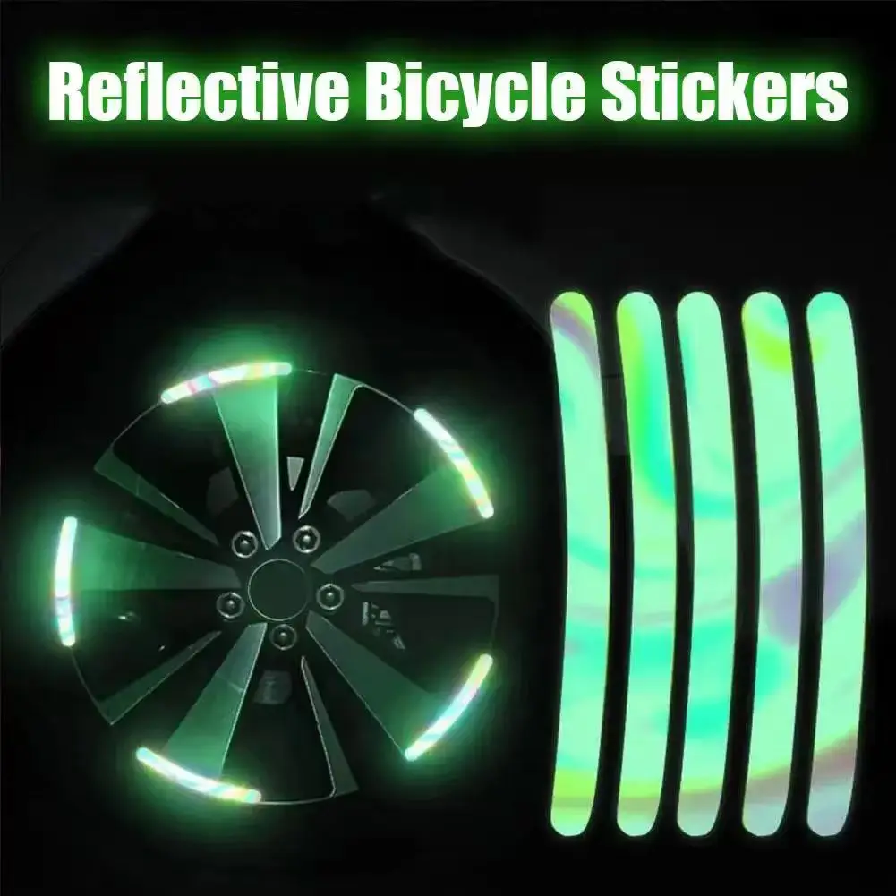 Reflektierende Auto-Rad-Aufkleber, Nacht-fluoreszierende Reifen-Warnaufkleber, Paste, kreative Persönlichkeit
