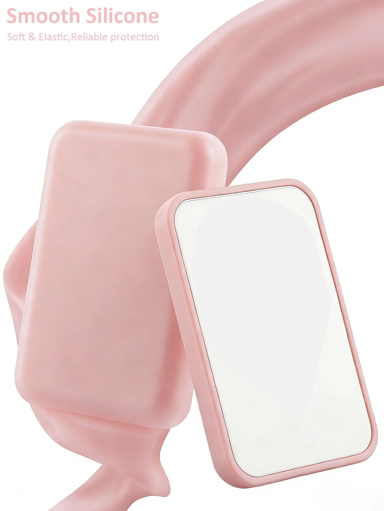 1 Rosa TPU-Ladehülle, Kompatibel mit Apples MagSafe Kabelloser – Bild 3